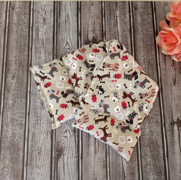 Microwavable Heating Pad Dogs Bones Firehydrants - Picture 1 of 3